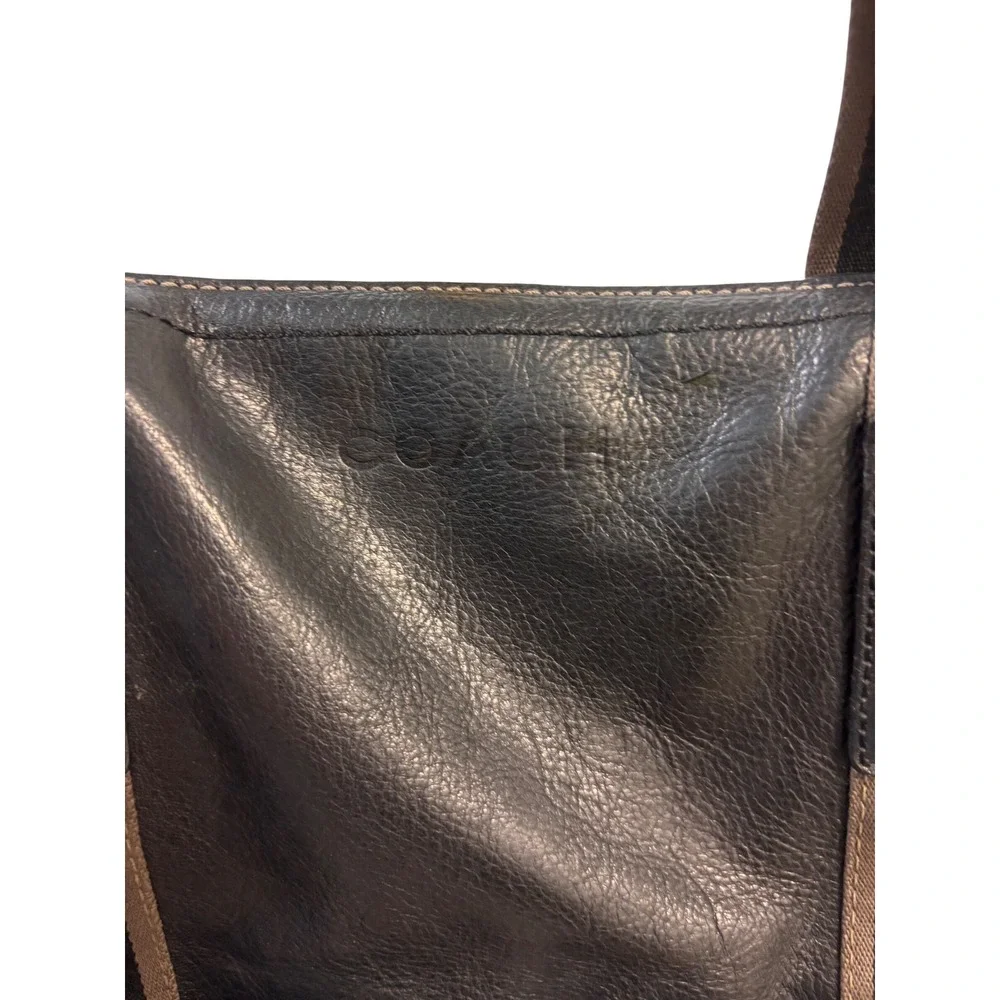 Coach Bleecker Legacy Weekend Tote Black Leather Shopper Bag 70558 Mens Womens
